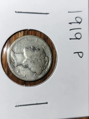 1919 p mercury dime