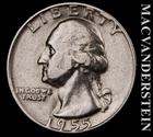 1955-D Washington Quarter — photo from another recent sale