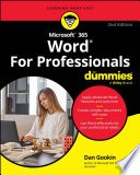 Microsoft 365 Word For Professionals For Dummies by Dan Gookin