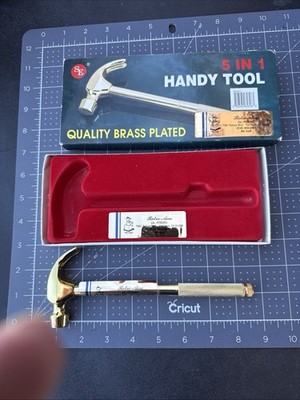SE  Mfg 5 In 1 Brass Nesting  Screwdriver Claw Hammer Combo AS SHOWN