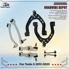 For Tesla S 12-20 104157000B Front Upper Lower Control Arms Kit W/Sway Bar Links
