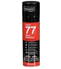 3M Super 77 Industrial Grade Multipurpose Permanent Spray Adhesive Glue