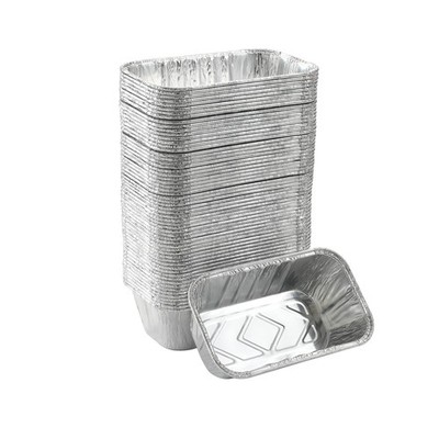 100 Pack 1Lb mini Loaf Pans Heavy Duty Disposable Aluminum Foil Bread Tins St...