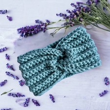 Crochet headband - Handmade Crochet - Blue