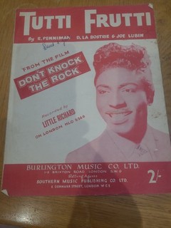 Partituras para Tutti Frutti de Don't Knock The Rock Little Richard