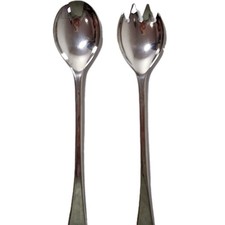 International Silver Salad Server Antique US Silver-Plated