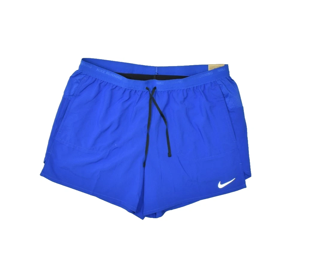 Nike Men's Stride Running Shorts Blue Regular Size XL 5" Dri Fit NEW FN2992-480