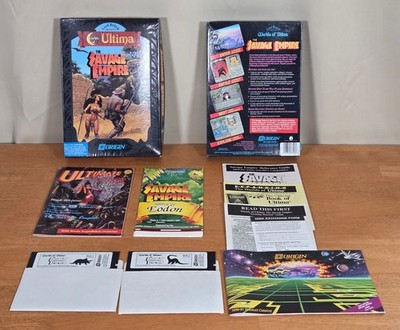 Worlds of Ultima Savage Empire Origin IBM PC 1990 Big Box Game Complete Map CIB