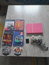 Sony PlayStation 2 Slim Pink Console with Controller and Memory Card And Games
