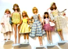 GORGEOUS!  Vtg BARBIE  MIDGE & SKIPPER  & BEAUTIFUL TAGGED OUTFITS  *6 DOLL LOT*