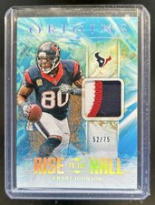2024 Panini Origins Andre Johnson Rise to the Hall Patch Turquoise #/75 Texans