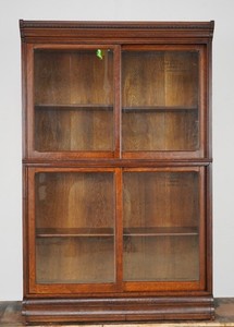 Antique Two Section Oak Danner Barrister Bookcase