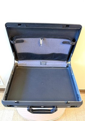 Black Samsonite Dispatch Hardshell Attache Briefcase, Laptop Carry Bag & 2 Keys