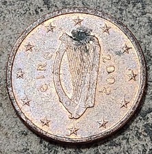 EUROPEAN UNION (IRELAND) 🇪🇺 / 🇮🇪 FIVE (5) EURO CENTS COIN 2002