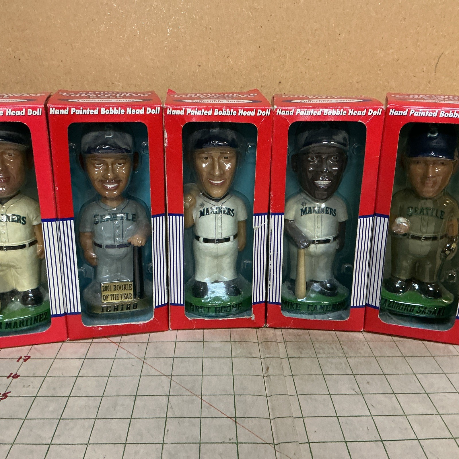 Seattle Mariners Bobbleheads Martinez Ichiro Boone Cameron Saskatoon Handpainted