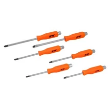 Combination Screwdrivers Set, 6-piece Dipped Handle Strike Cap Magnetic