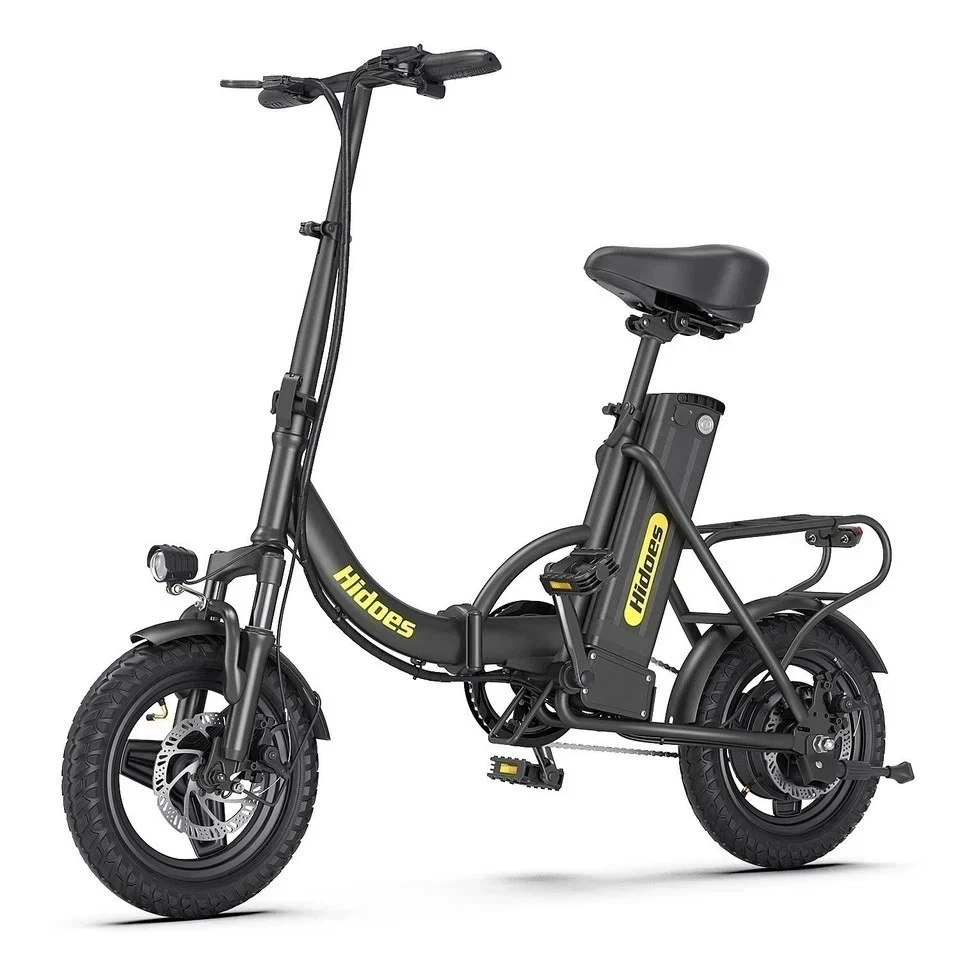 Folding Lightweight E-Bike Hidoes 14in Fat Tire Electric City Bike 25km UK STOCK - Image 3 of 4