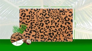 52244233 HANSE HOME Fußmatte Mix Mats Kokos Leopard Look Türmatte 45x75cm neu