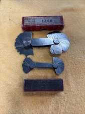 2 Starrett No. 178-B 178-A - Radius Gage with Box -  Machinist / Toolmaker - USA