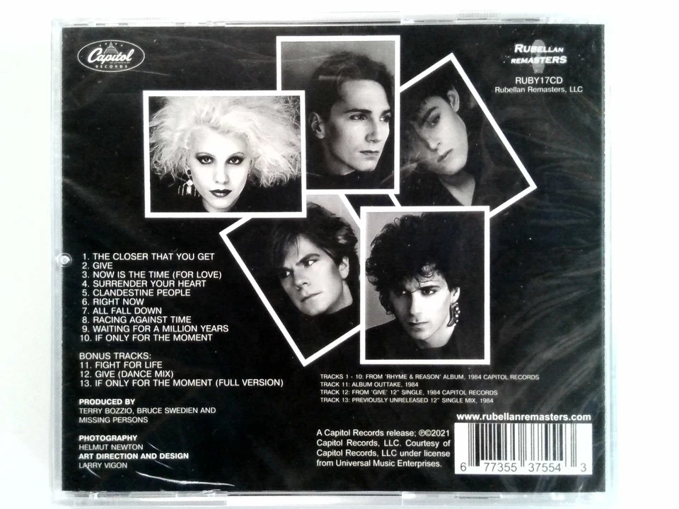 MISSING PERSONS Rhyme & Reason CD Rubellan Remasters 2021 Sealed New Wave Foto 2 de 2