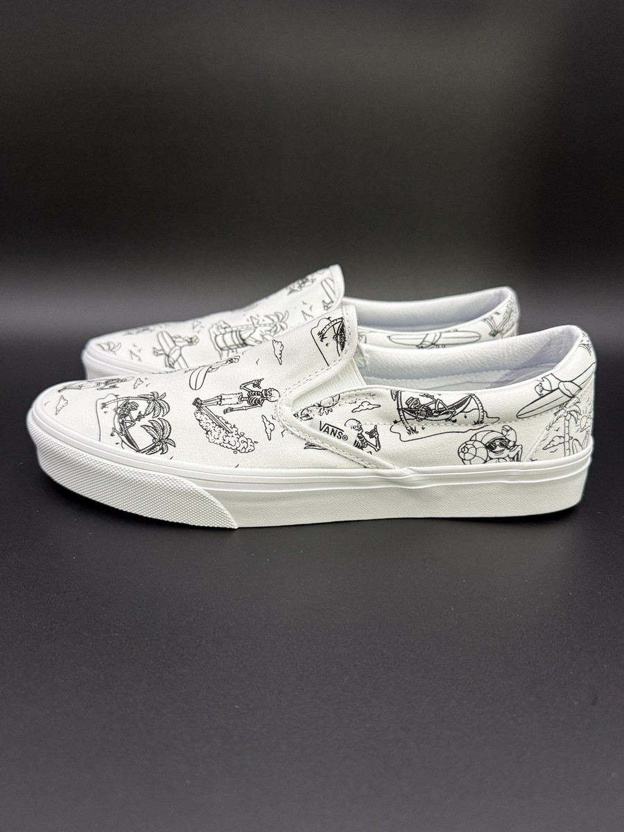 Vans Classic Slip-On Low Tide True White True Mens Shoes VN0A5JLXBPD