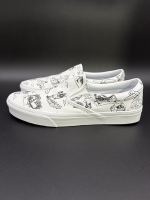 Vans Classic Slip-On Low Tide True White / True Mens Shoes  display picture 1