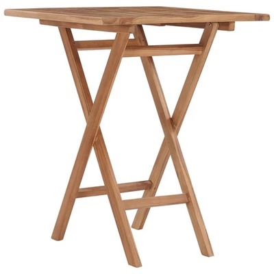 Bois de Teck Solide Table Pliable de Jardin Patio Terrasse Extérieur vidaXL - Photo 1/3