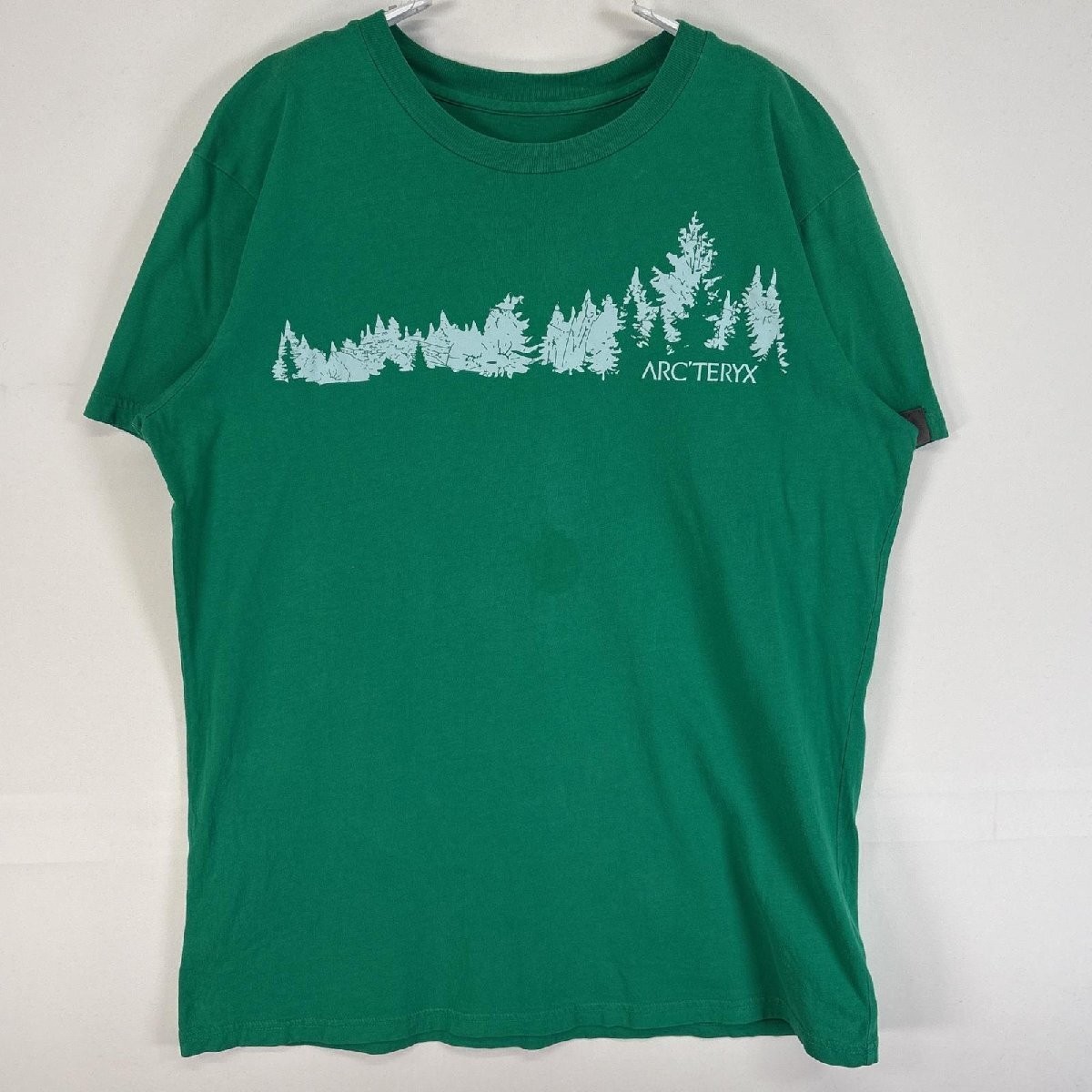ARC'TERYX T shirt manica corta ARC TERYX usata stampa logo girocollo M verde uomo s