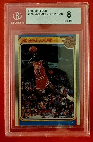 1988-89 Fleer Michael Jordan All Star BGS 8 NM-MT #120