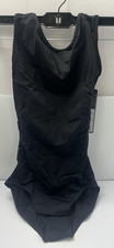 So Danca Leotard Womens Medium Black BY31 Lace Back Cutout Adult Dancewear