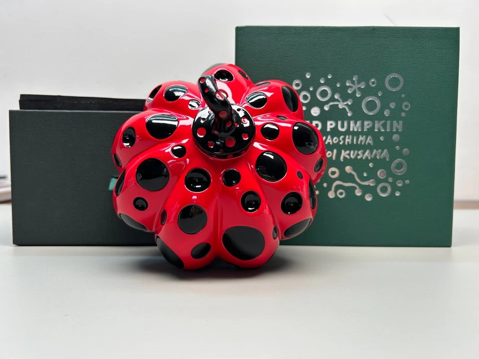 Yayoi Kusama Naoshima island limited object red pumpkin rare Japan - Image 2 of 4