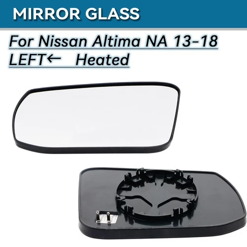 Left Driver Side Mirror Glass w/ Backing Plate for Nissan Altima #963663TH0A