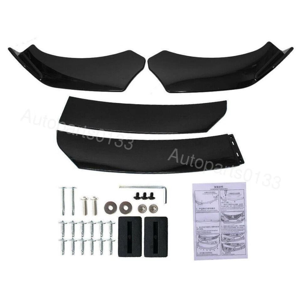 Front Bumper Rear Lip Spoiler Splitter Body Kit Side Skirt For GMC Yukon 2008-13 Foto 3 de 4