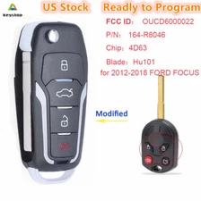 Upgraded FLIP KEY REMOTE for 2012-2018 FORD FOCUS KEYLESS ENTRY ALARM FOB