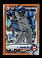 2021 Topps NSCC National Wrapper Redemption Ed Howard Orange /25 Cubs FX8672