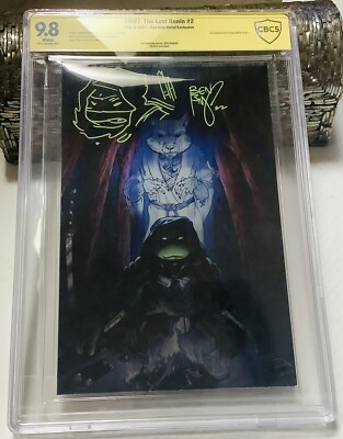 Last Ronin #2 CYN CITY Metal Variant CBCS 9.8 Signed Sketch Ben Bishop RARE