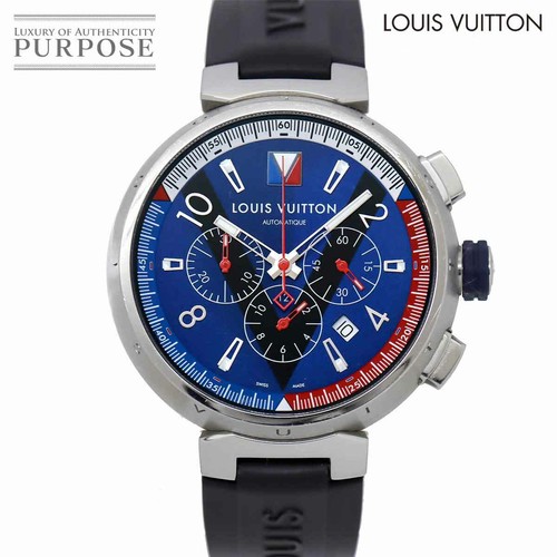 LOUIS VUITTON Tambour Cronografo Q1A61 Orologio da Uomo Data Blu Dial  Automatic | eBay