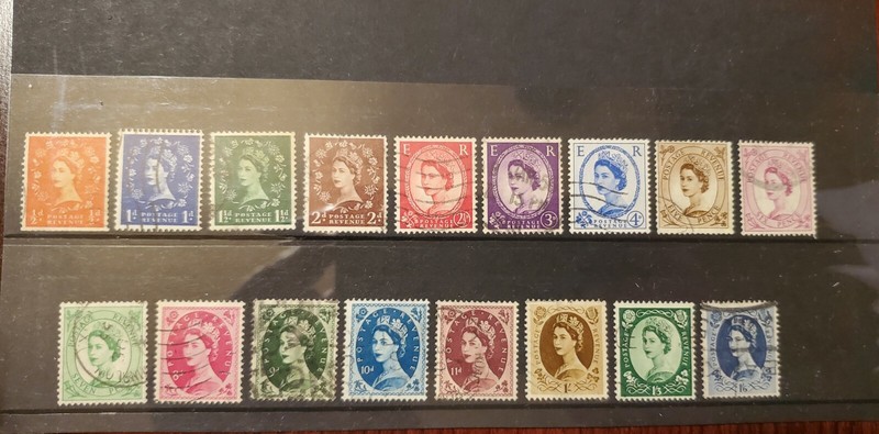 Great Britain SC 292-308 Complete Set - Used - SCV $36.80