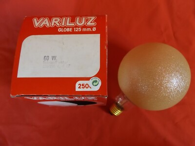 Limex Globe G Ø 125 mm Ice Crystal Amber 60 Watt E27 Ball Lamp NEW Stock