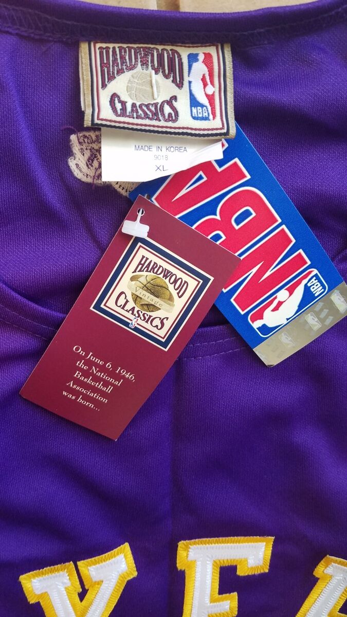 Los Angeles Lakers Majestic NBA Hardwood Classics Throwback Los Angeles Lakers Majestic NBA Hardwood Classics Throwback
