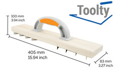 Toolty Wall Plaster Render Scratch Scraper Scraping Plane Scrubbering Tool DIY