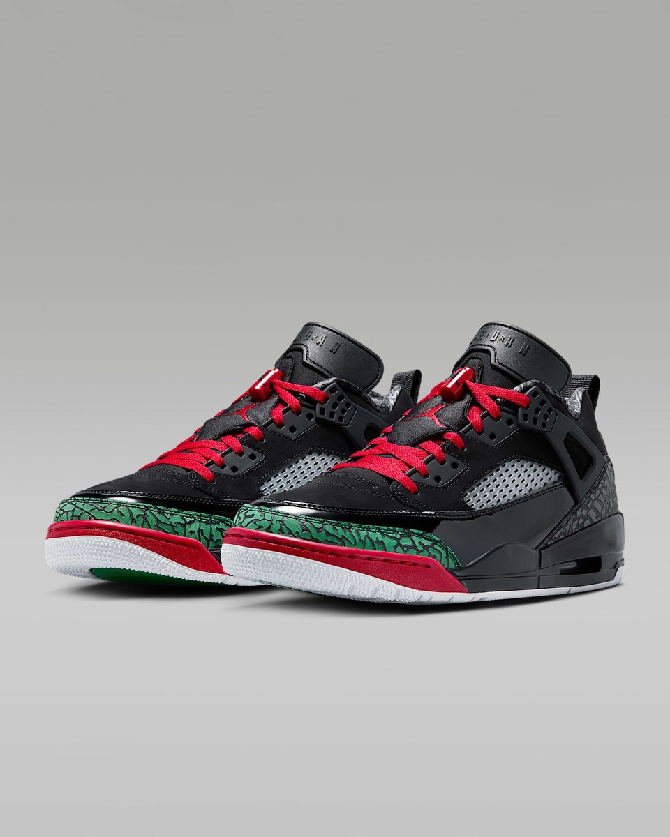 FQ1759-060 Nike Jordan Spizike Low Black Varsity Red Classic Green