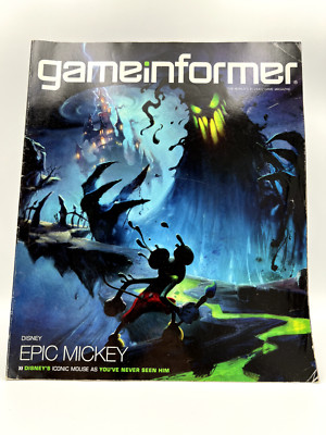 Disney Epic Mickey Game Informer Magazine November 2009 issue 199 D