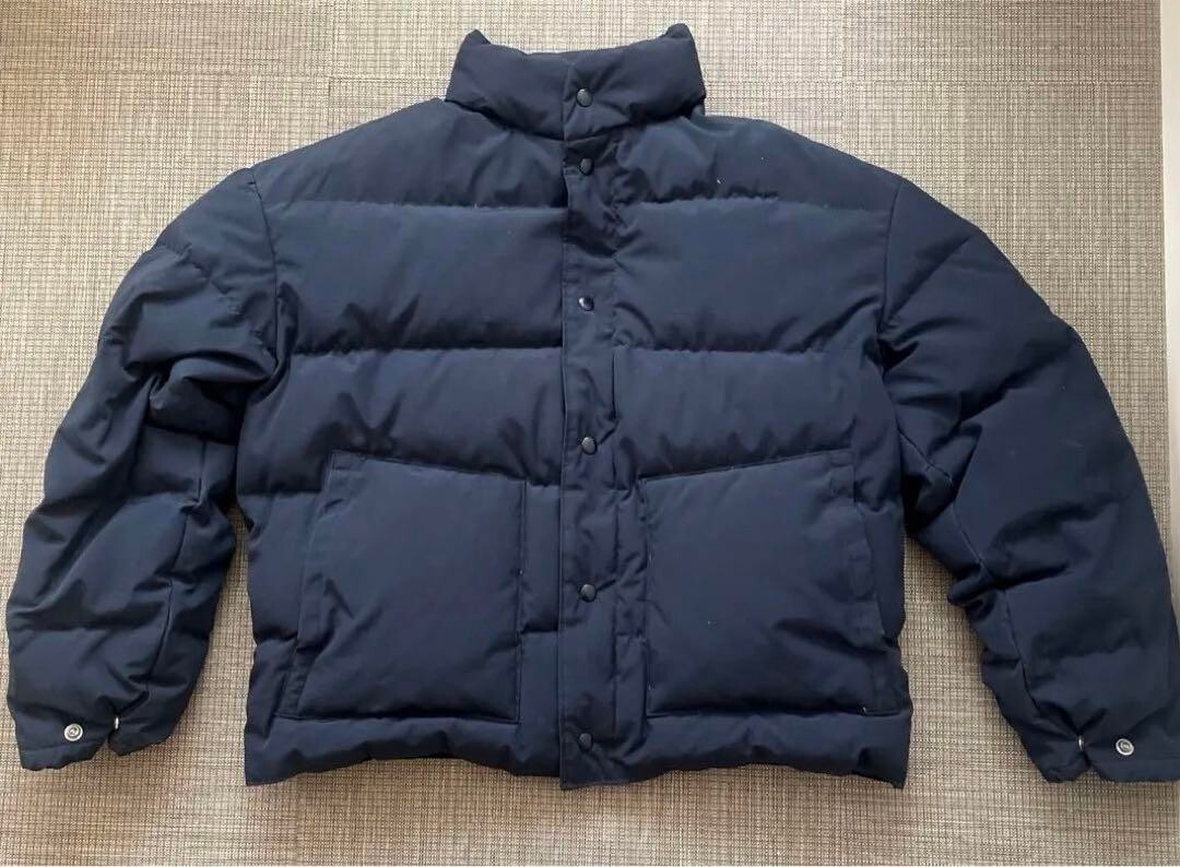 Schott Down Jacket Blouson Men Size Navy Blue L Vintage 90's