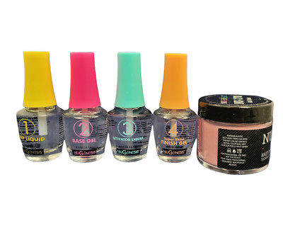 Nugenesis Easy Dip - Dipping powder Starter Kit 5pcs - Choose Colors (part1)