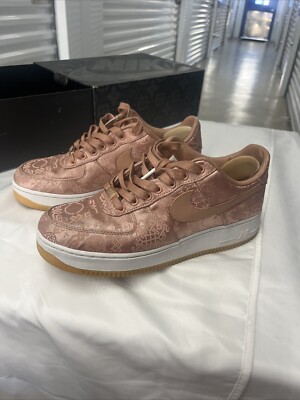 Nike Air Force One Low Clot Rose Gold Silk Size CJ5290 600