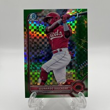 Leonardo Balcazar 2022 1st Bowman Chrome #BCP-179 X Fractor Green SP /31