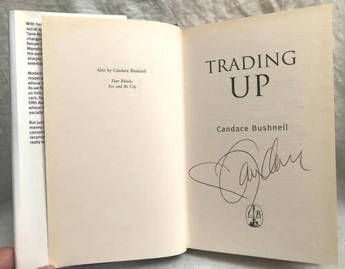 Candace Bushnell, SIGNED, Trading Up, 1st 2003, Unread, Sex and The City Author - Picture 5 of 9