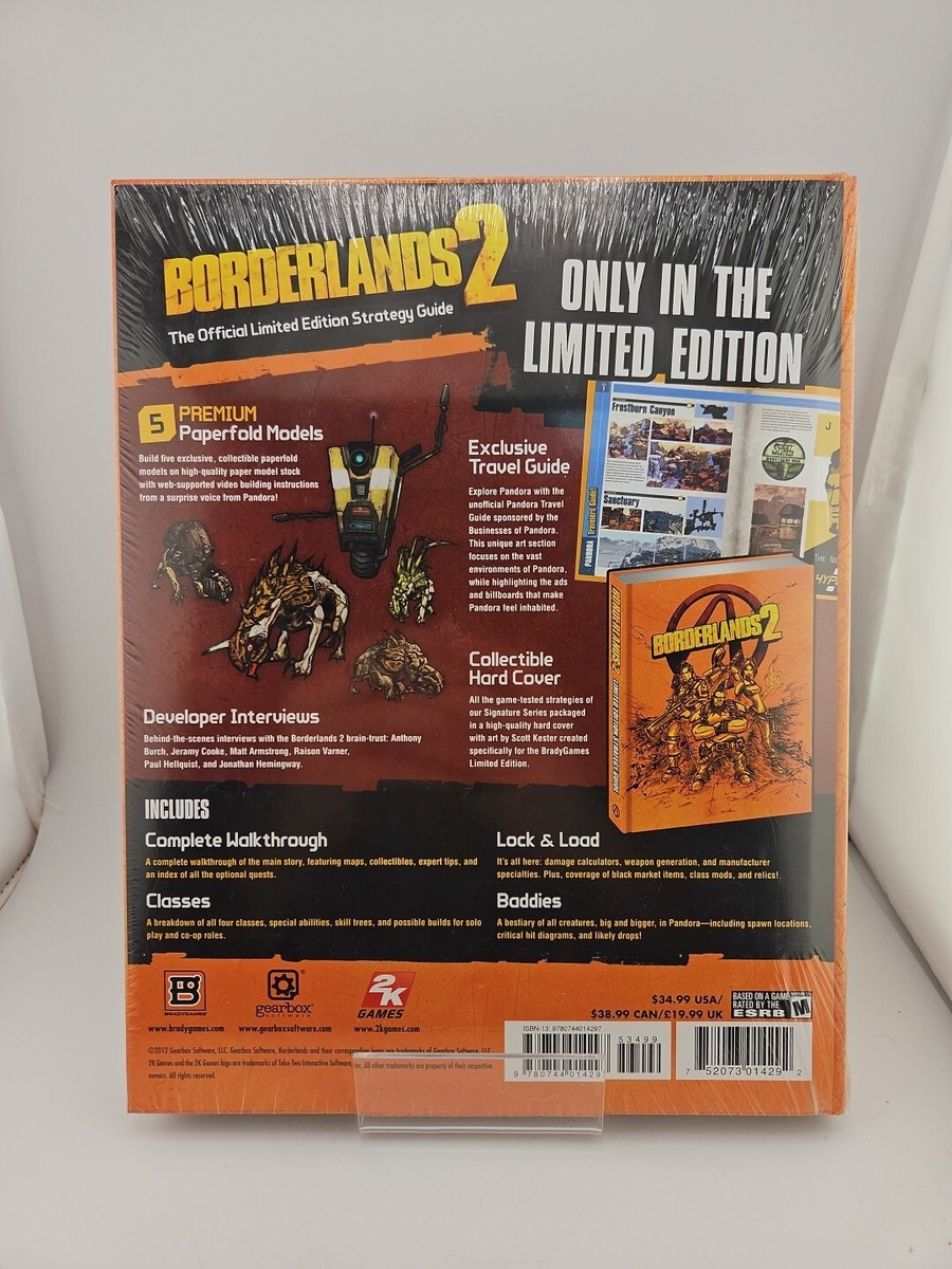 Borderlands 2 - BradyGames Limited Edition Strategy Guide Factory 