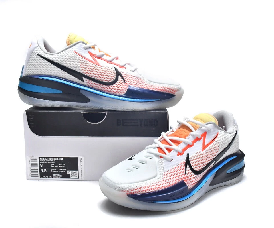Nike zoom white and blue top